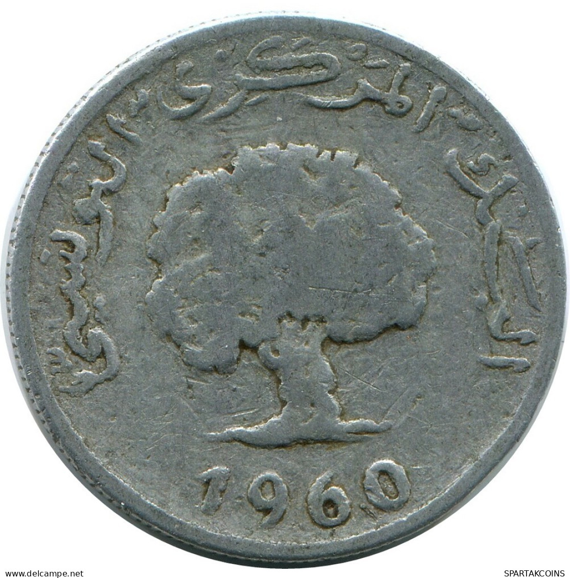 5 MILLIMES 1960 TUNISIA Coin #AP235.U.A - Tunesien