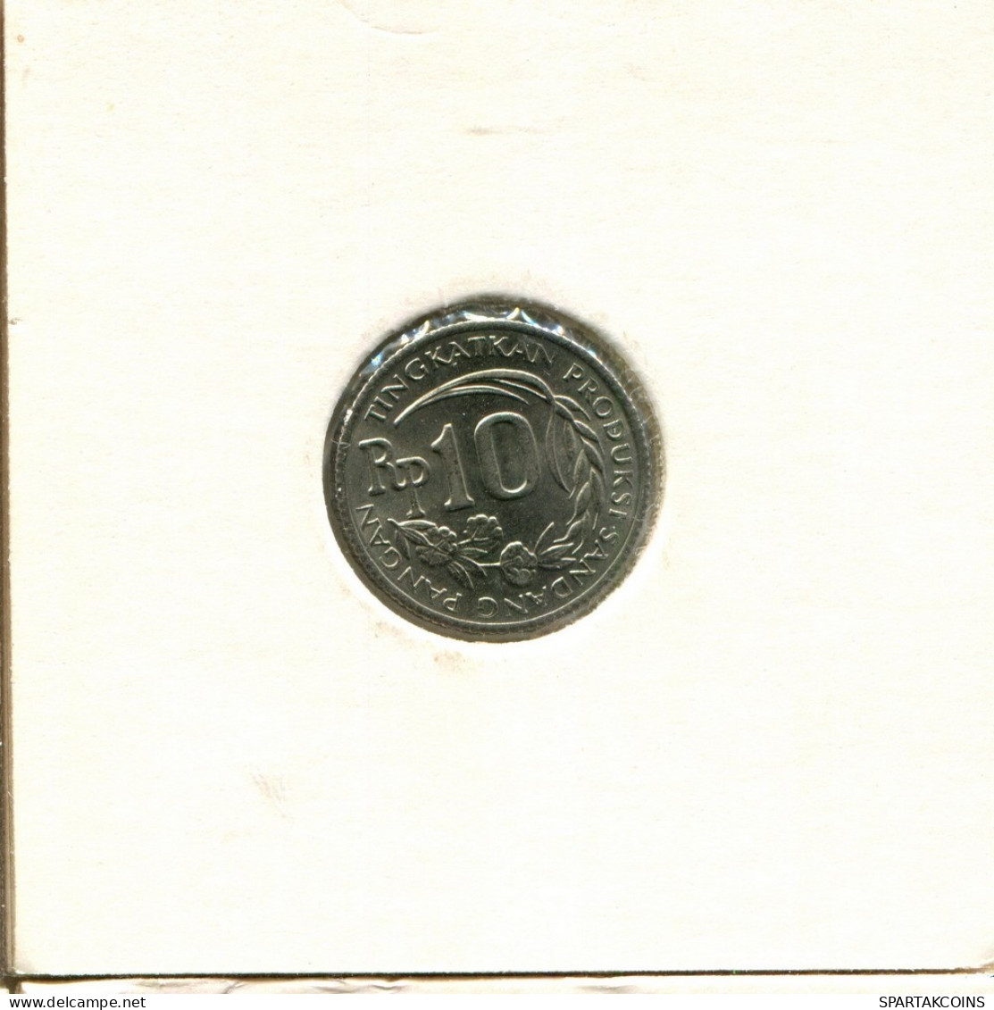 10 RUPIAH 1971 INDONESIA Coin #AY866.U.A - Indonesia