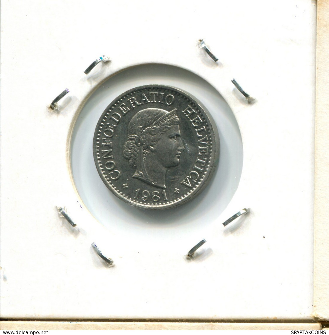 10 RAPPEN 1981 SUIZA SWITZERLAND Moneda #AX975.3.E.A - Autres & Non Classés