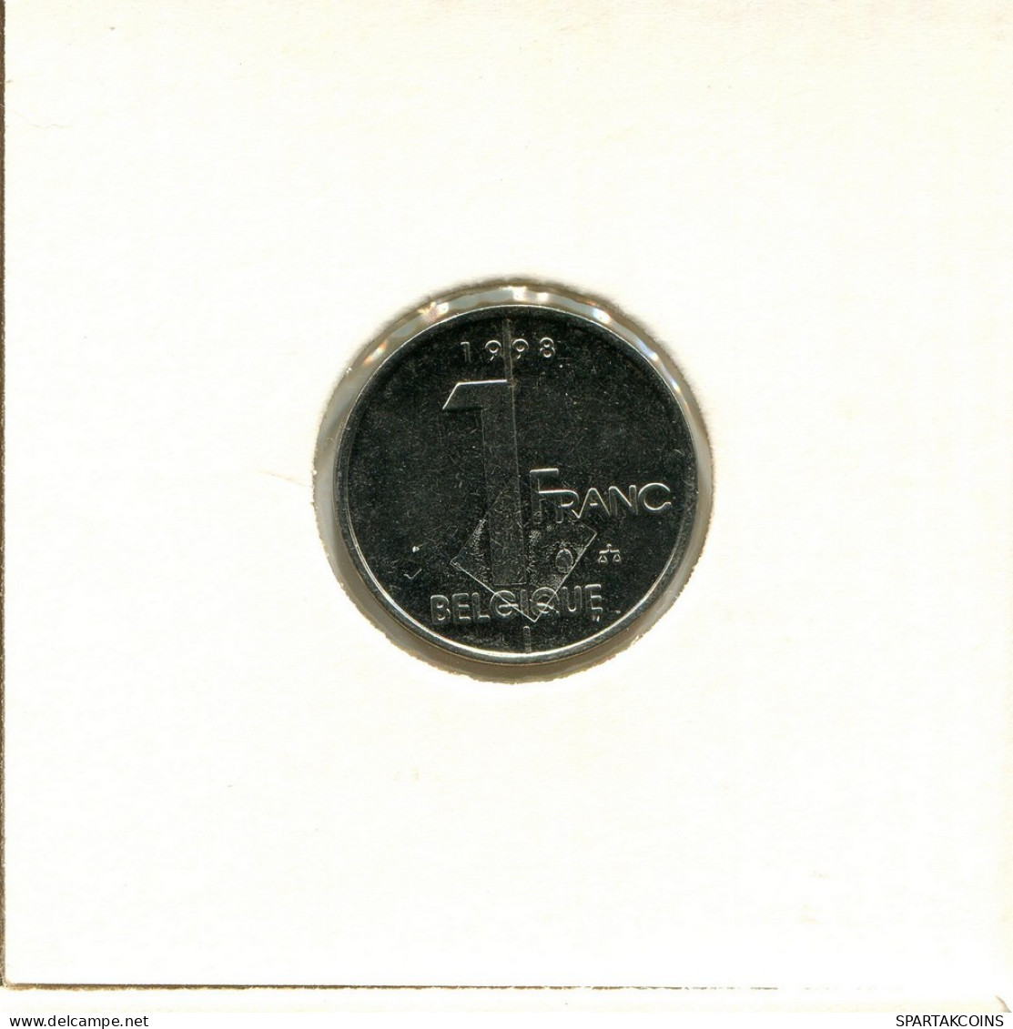1 FRANC 1998 DUTCH Text BELGIQUE BELGIUM Pièce #BB207.F.A - 1 Franc