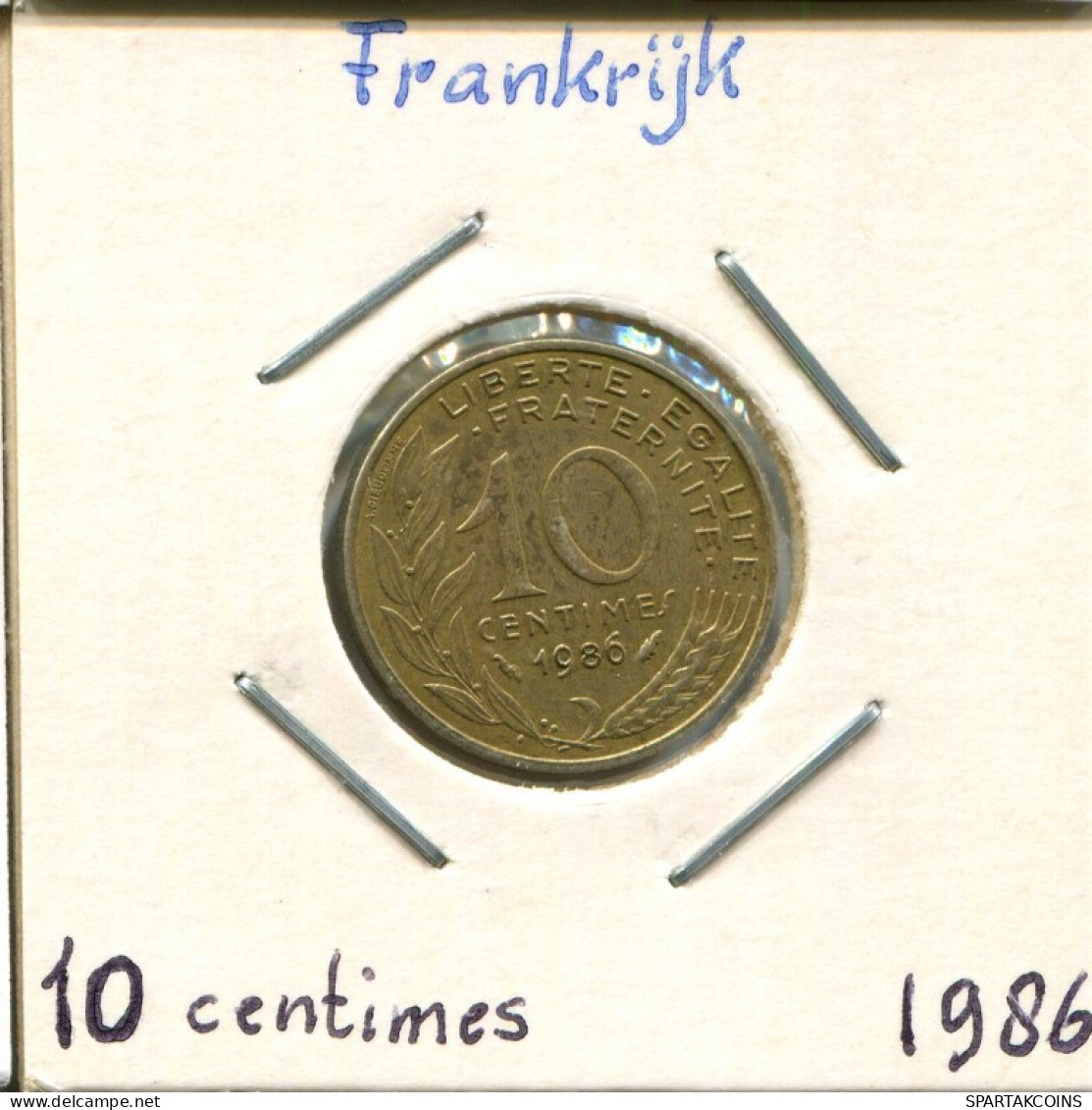 10 CENTIMES 1986 FRANCIA FRANCE Moneda #AM140.E.A - 10 Centimes