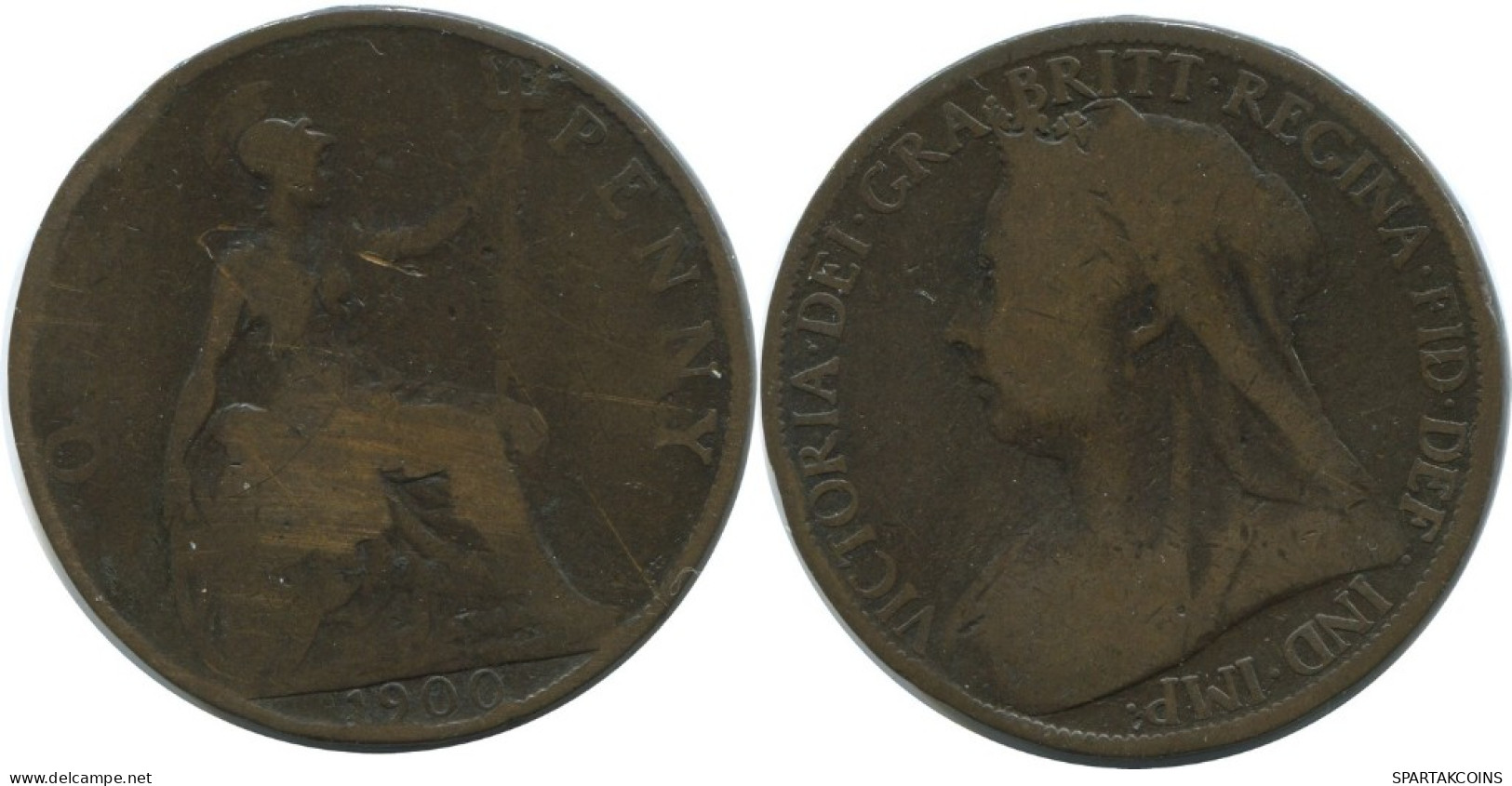 PENNY 1900 UK GROßBRITANNIEN GREAT BRITAIN Münze #AG854.1.D.A - D. 1 Penny
