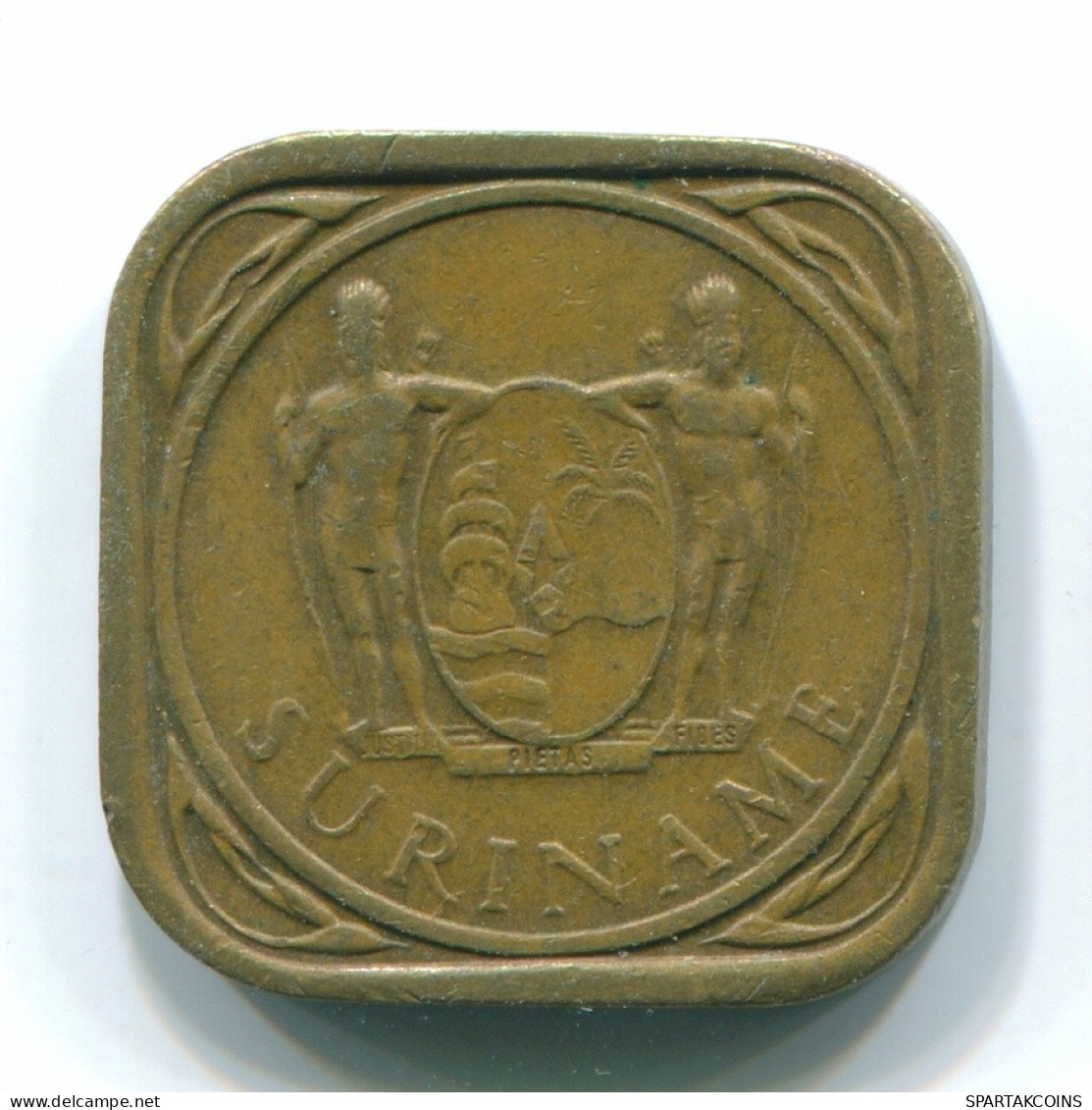 5 CENTS 1971 SURINAME Netherlands Nickel-Brass Colonial Coin #S12870.U.A - Surinam 1975 - ...