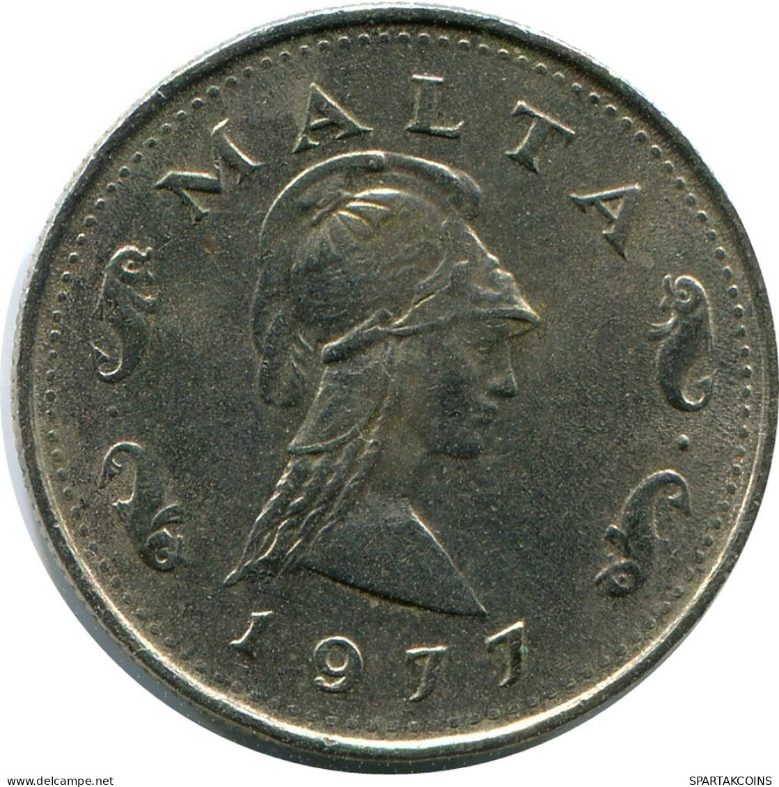 2 CENTS 1977 MALTA Moneda #AZ303.E.A - Malte