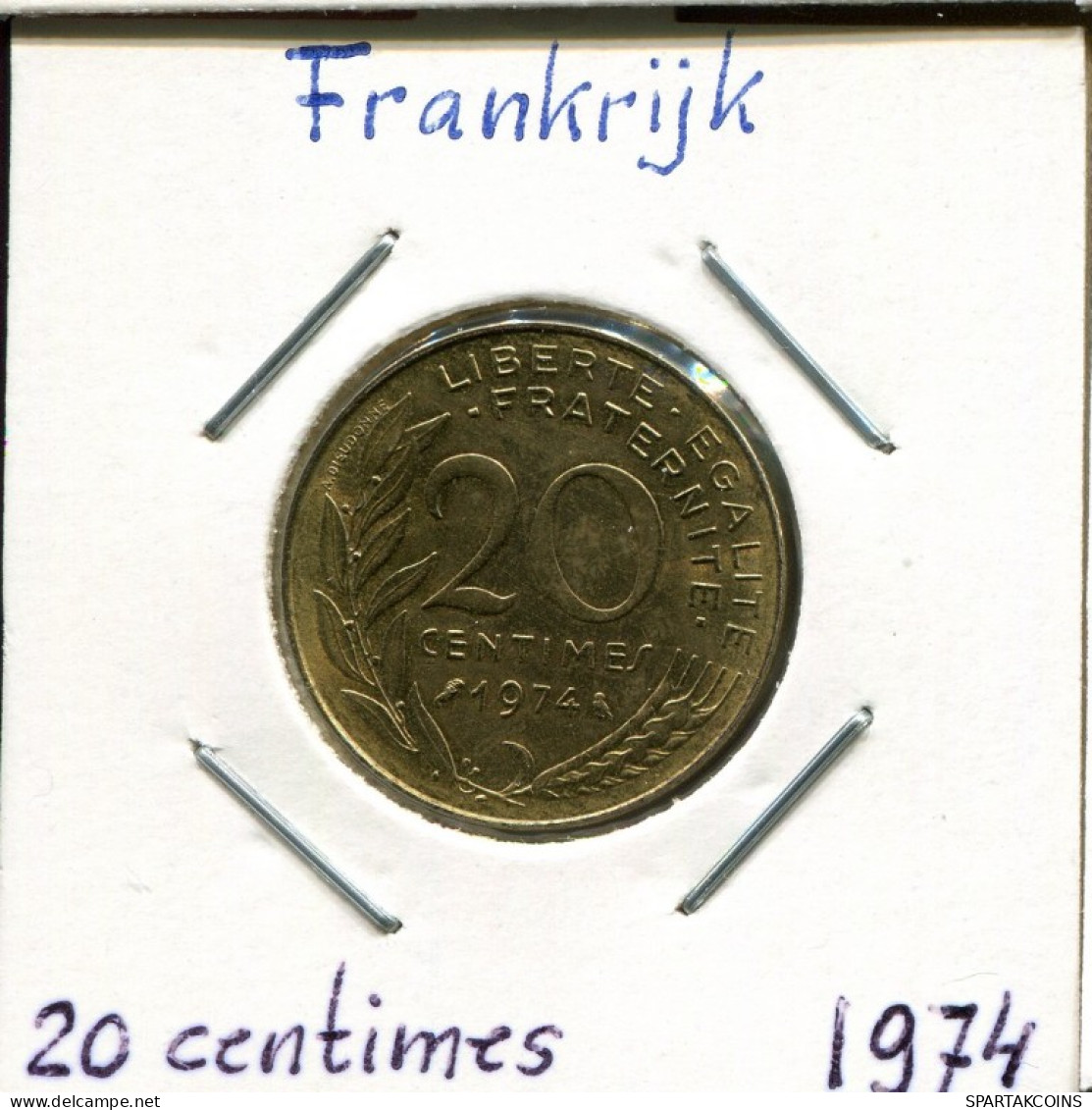 20 CENTIMES 1974 FRANCE Pièce Française #AM170.F.A - 20 Centimes