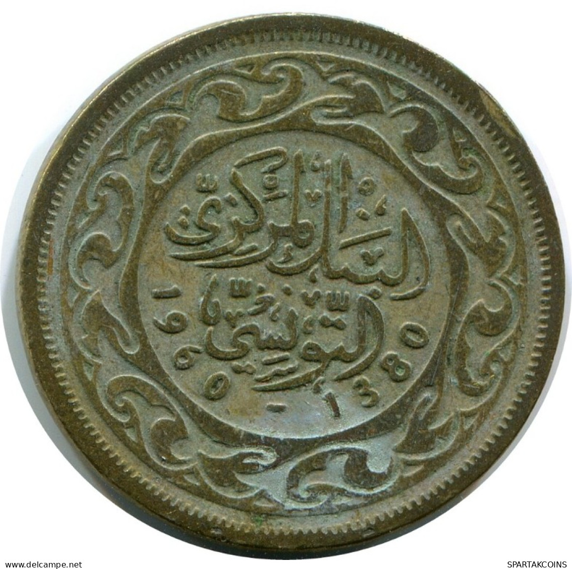 20 MILLIMES 1960 TÚNEZ TUNISIA Islámico Moneda #AH876.E.A - Túnez