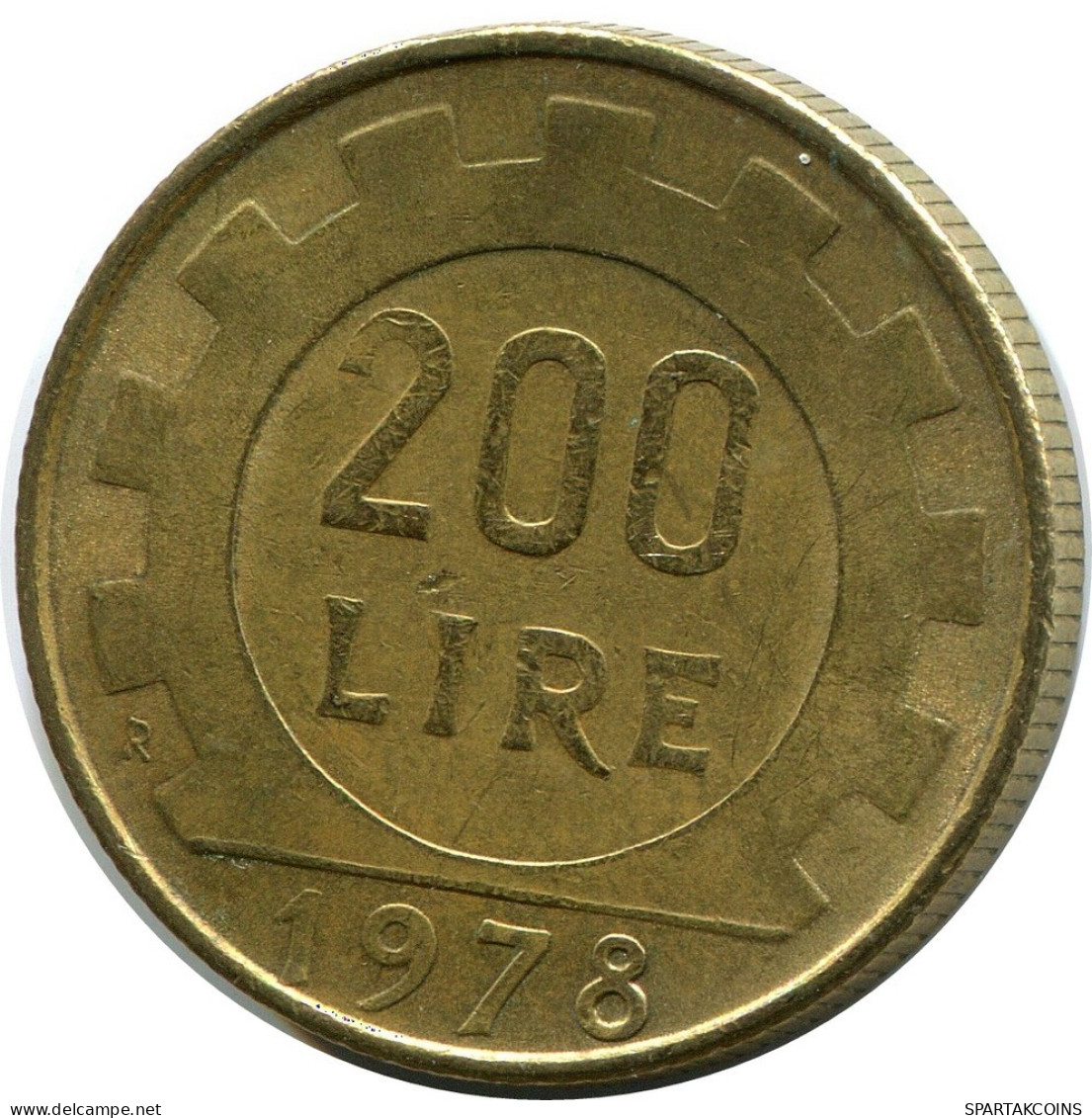 200 LIRE 1978 ITALY Coin #AZ507.U.A - 200 Liras