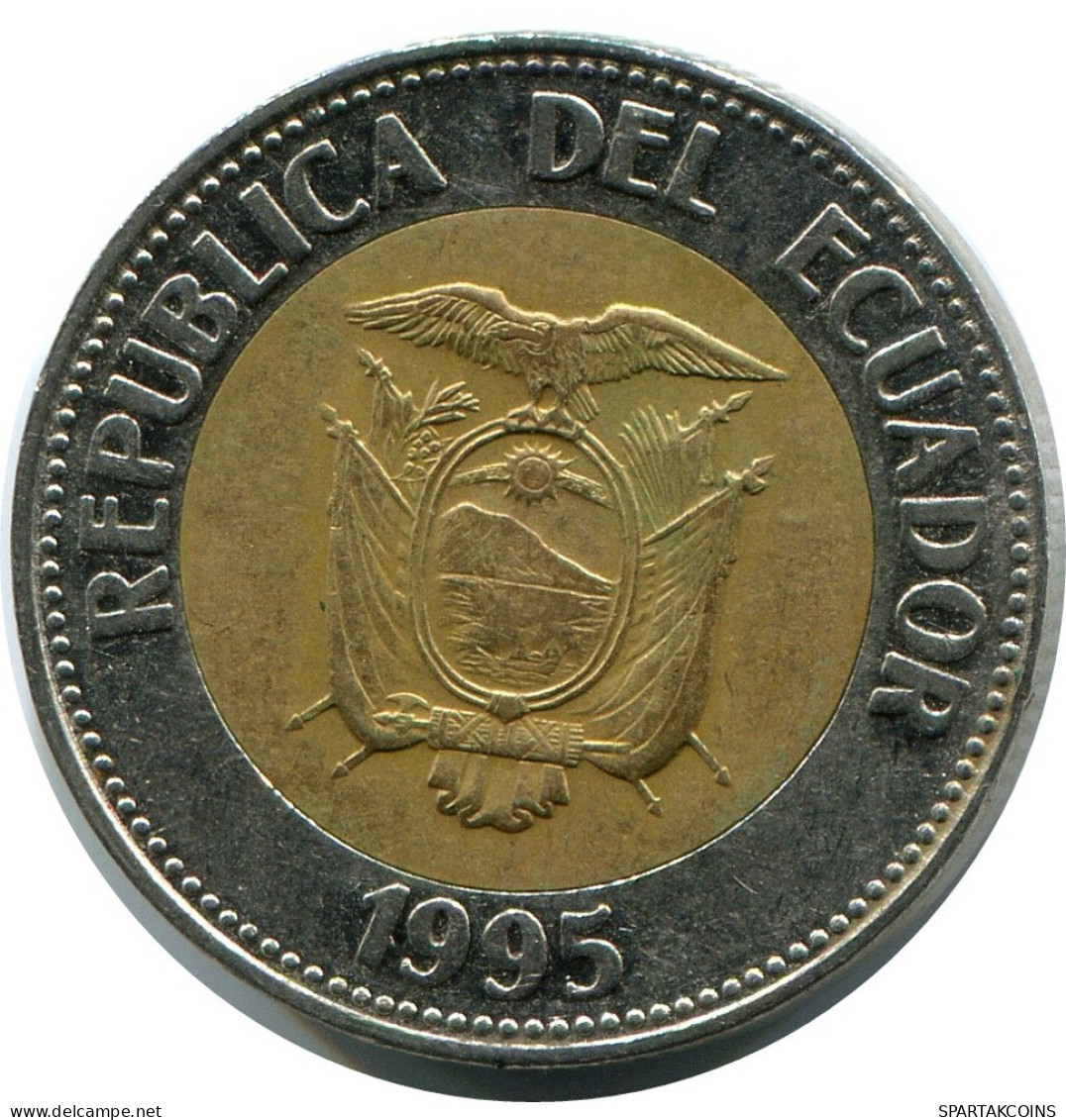 100 SUCRES 1995 ECUADOR BIMETALLIC Moneda #AR946.E.A - Ecuador