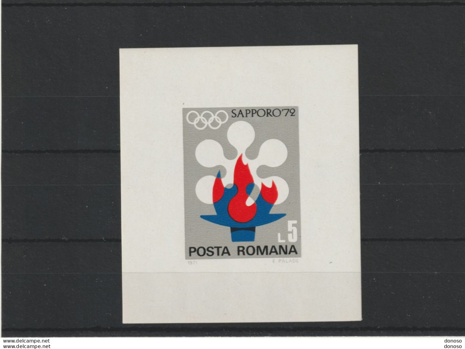 ROUMANIE 1971 Jeux Olympiques De Sapporo Yvert BF 92, Michel Block 91 NEUF** MNH Cote 7 Euros - Blocks & Kleinbögen