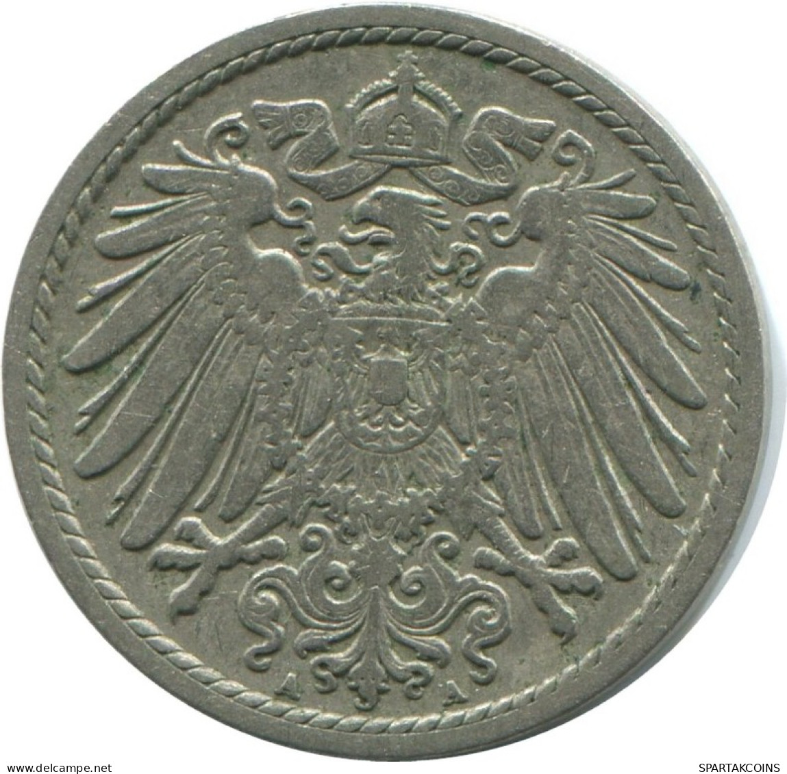 5 PFENNIG 1901 A DEUTSCHLAND Münze GERMANY #AE660.D.A - 5 Pfennig