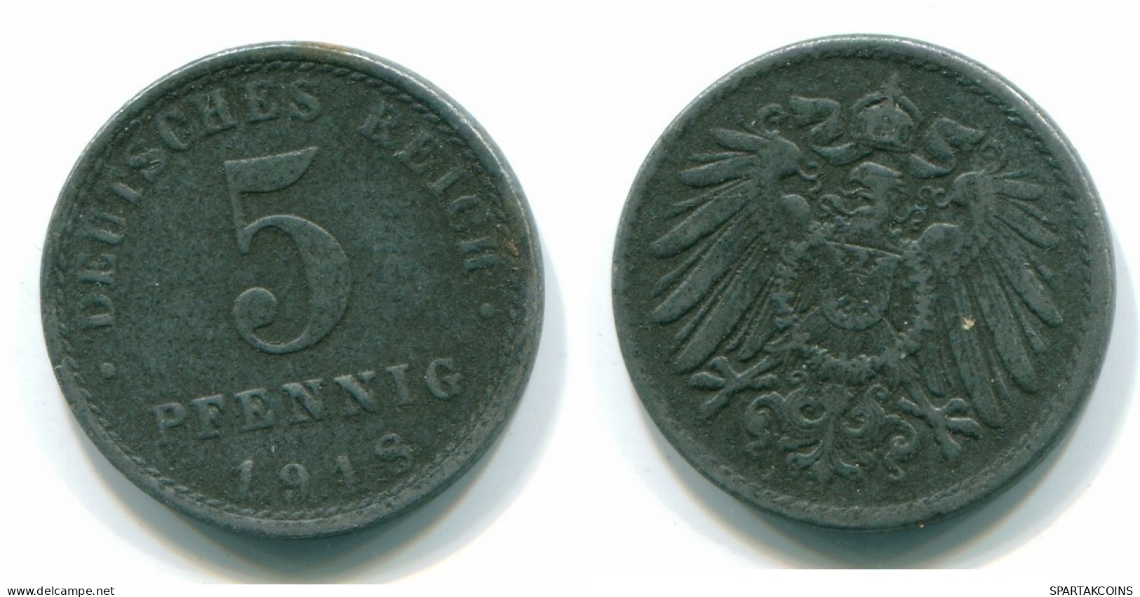 5 PFENNIG 1918 NOTGELD ALLEMAGNE Pièce GERMANY #DE10105.3.F.A - 5 Rentenpfennig & 5 Reichspfennig