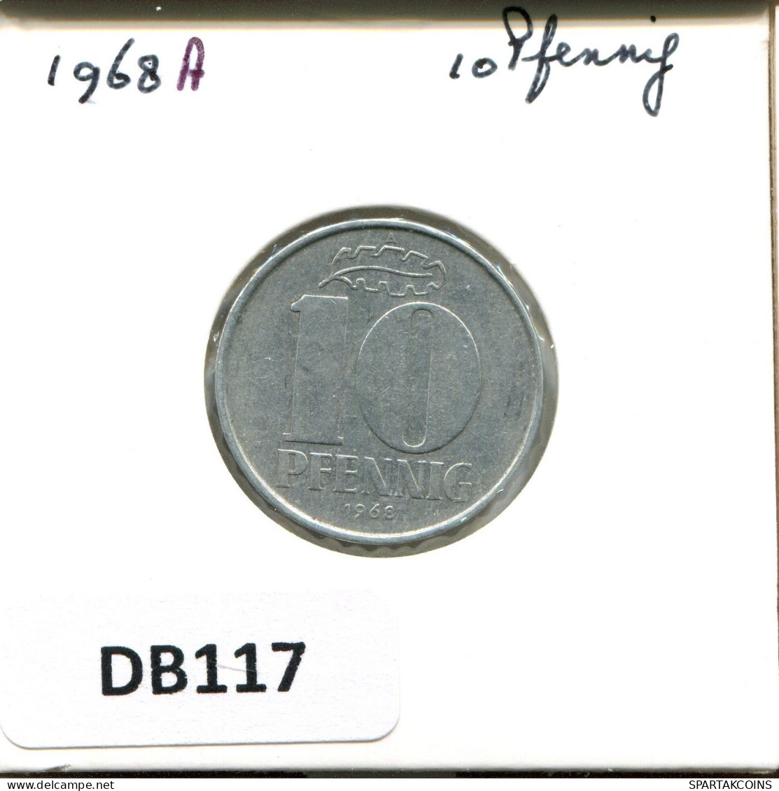 10 PFENNIG 1968 A DDR EAST ALLEMAGNE Pièce GERMANY #DB117.F.A - 10 Pfennig