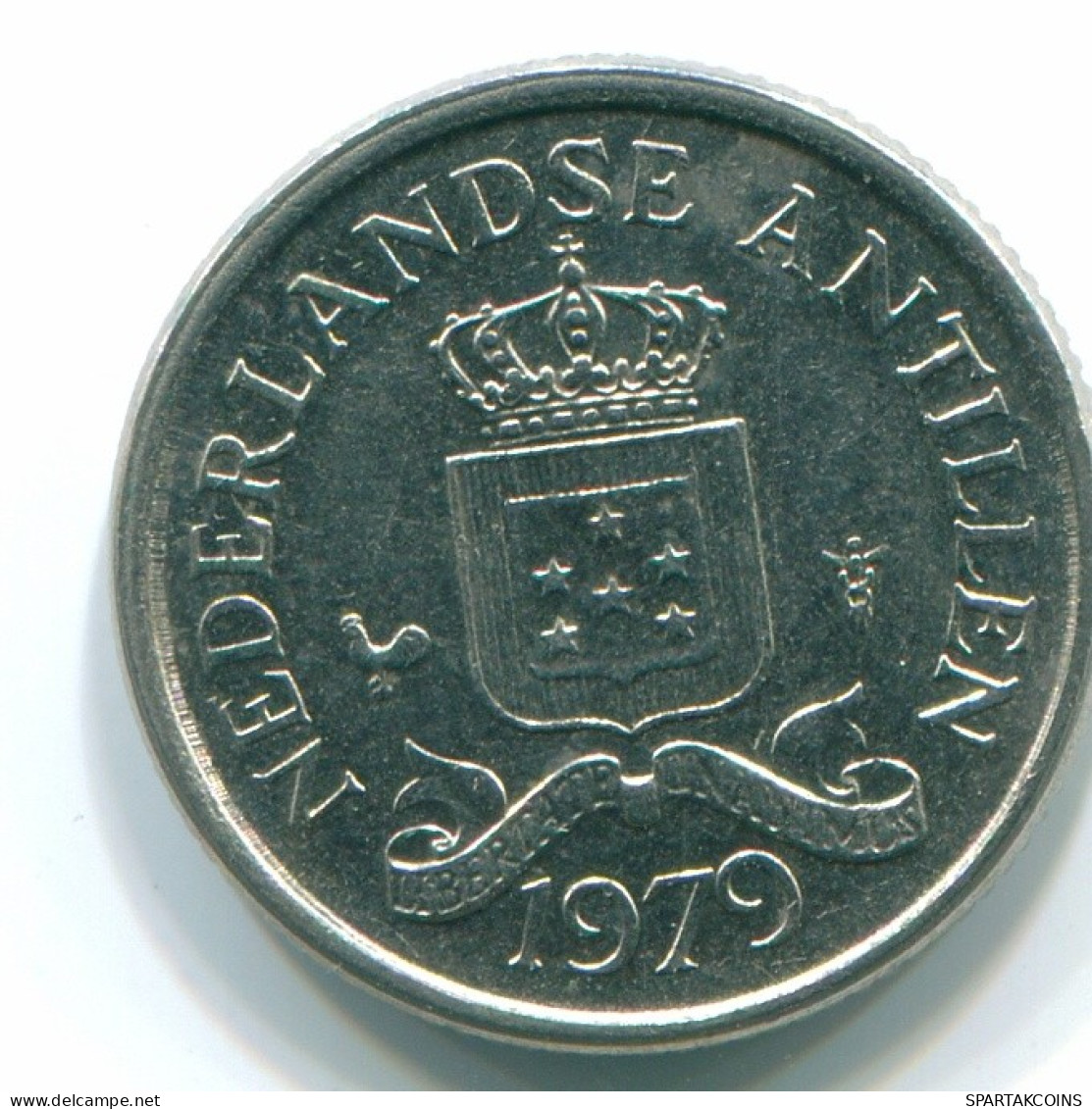 10 CENTS 1979 NIEDERLÄNDISCHE ANTILLEN Nickel Koloniale Münze #S13614.D.A - Netherlands Antilles