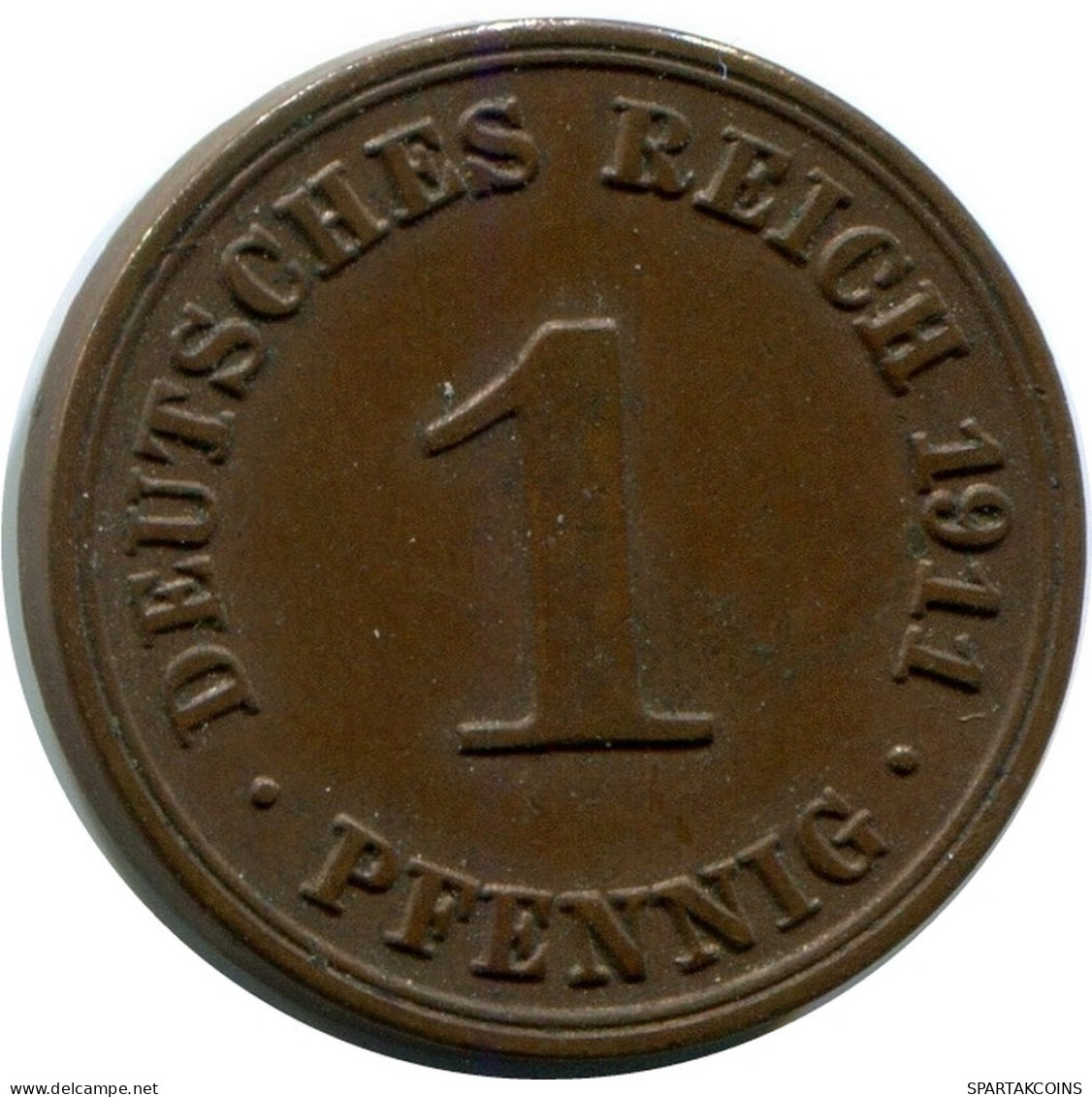 1 PFENNIG 1911 A ALEMANIA Moneda GERMANY #AX396.E.A - 1 Pfennig