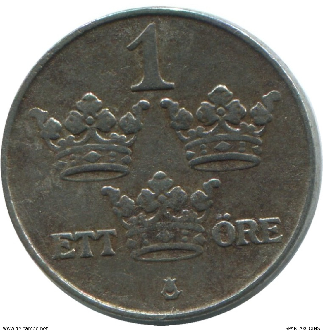 1 ORE 1917 SWEDEN Coin #AD140.2.U.A - Suède