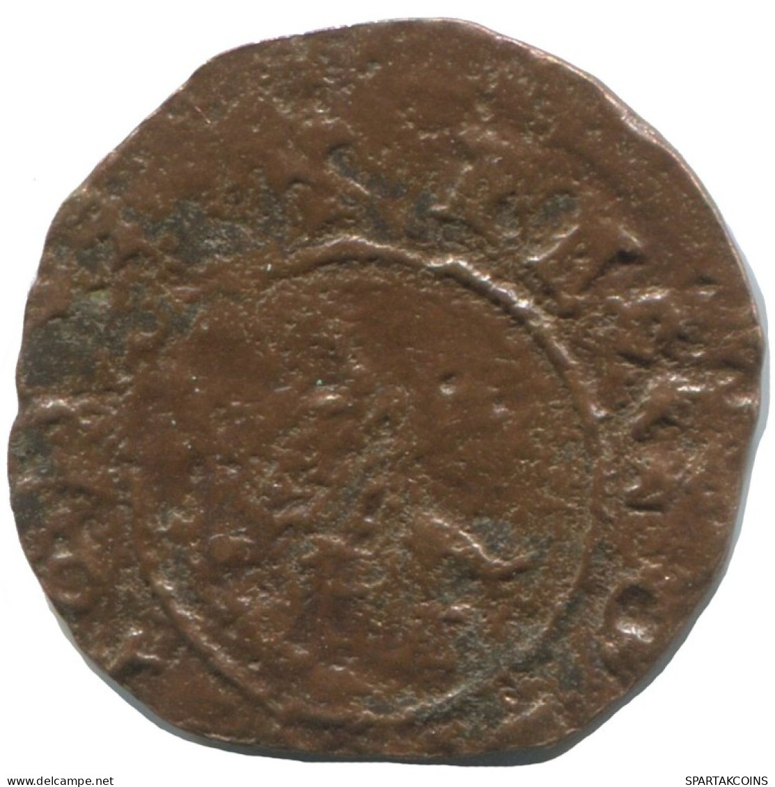 CRUSADER CROSS Authentic Original MEDIEVAL EUROPEAN Coin 0.7g/14mm #AC199.8.D.A - Sonstige – Europa