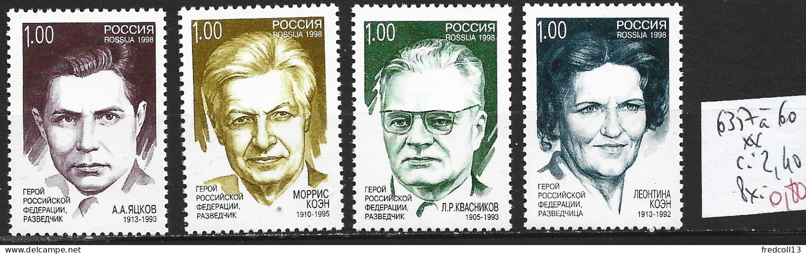 RUSSIE 6357 à 60 ** Côte 2.40 € - Unused Stamps