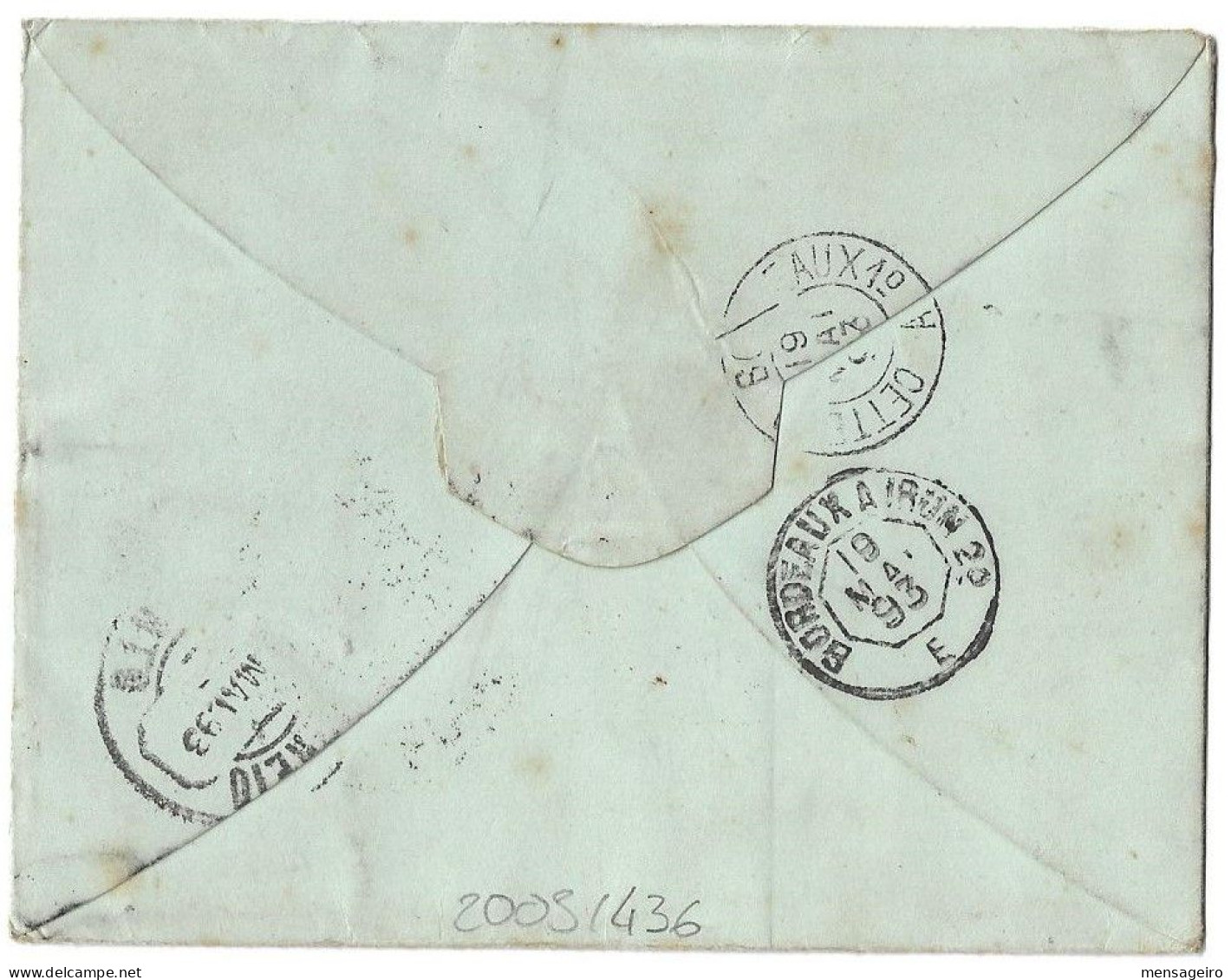 (C05) - 1P. LETTER SHEET STATIONNERY ALEXANDRIE => PORTUGAL 1893 + FRENCH MARITIM MARK LIGNE N PAQ FR N°10 - 1866-1914 Khedivato Di Egitto