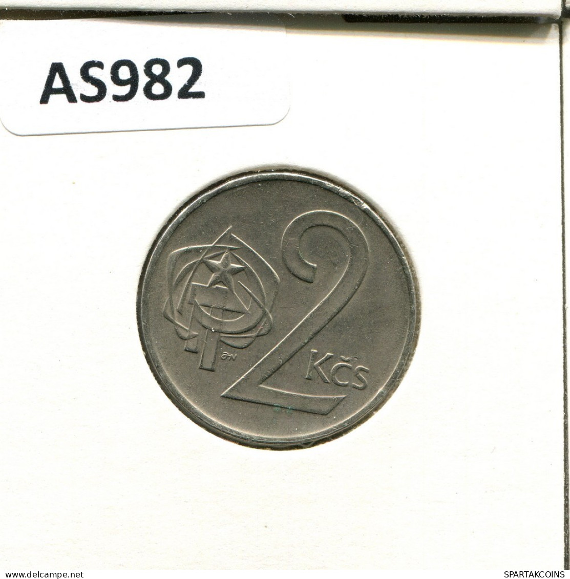 2 KORUN 1986 CZECHOSLOVAKIA Coin #AS982.U.A - Tsjechoslowakije