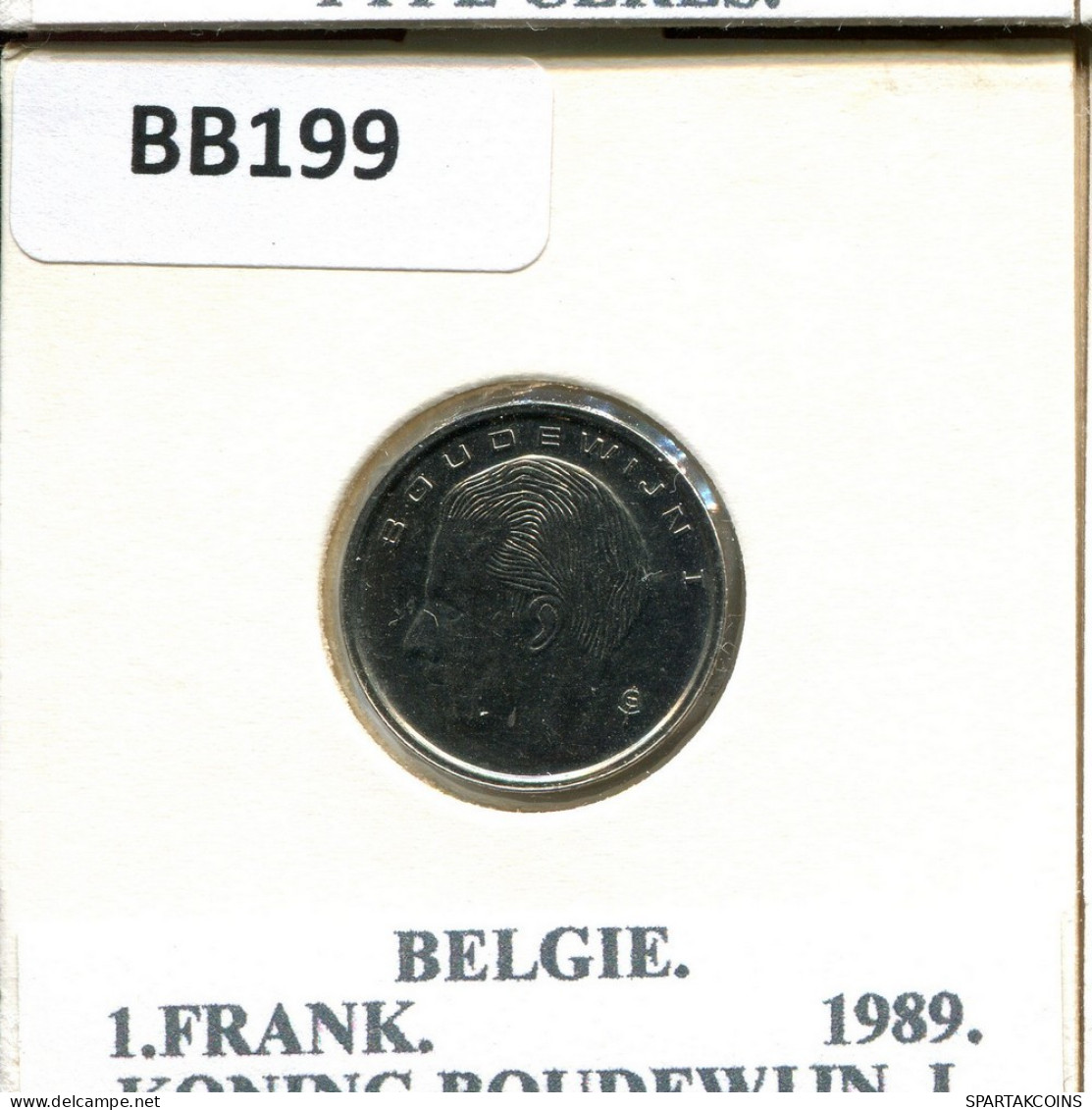 1 FRANC 1989 DUTCH Text BELGIEN BELGIUM Münze #BB199.D.A - 1 Franc