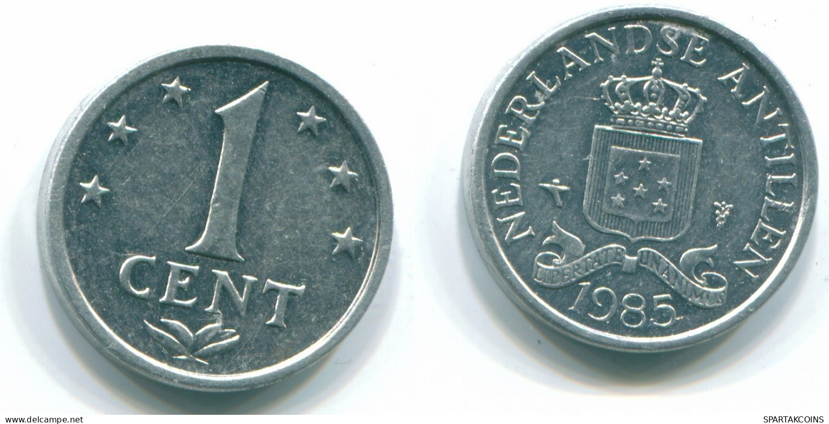 1 CENT 1985 NETHERLANDS ANTILLES Aluminium Colonial Coin #S11211.U.A - Antilles Néerlandaises