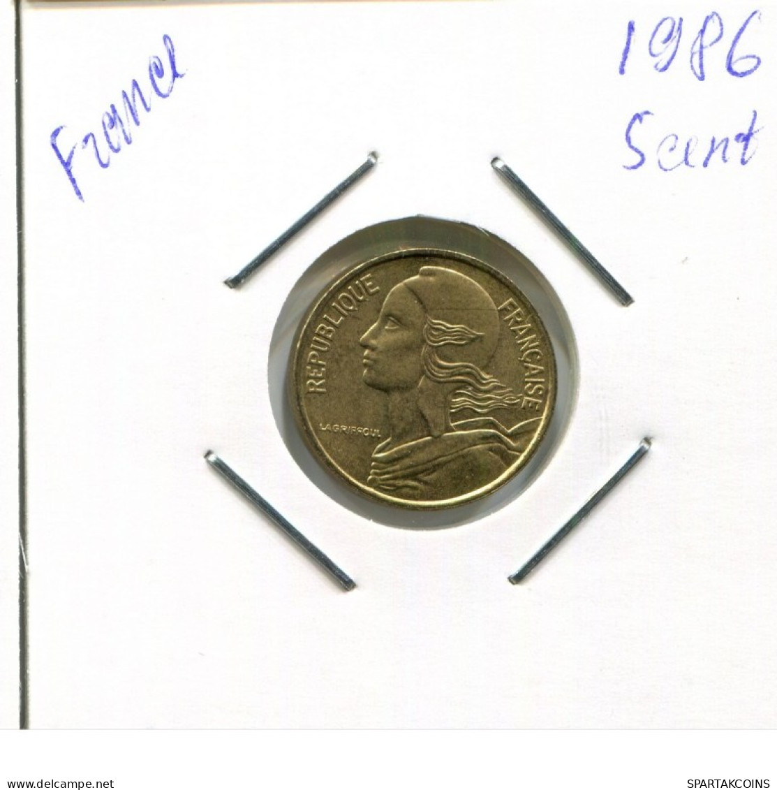 5 CENTIMES 1986 FRANCE Coin French Coin #AN821.U.A - 5 Centimes