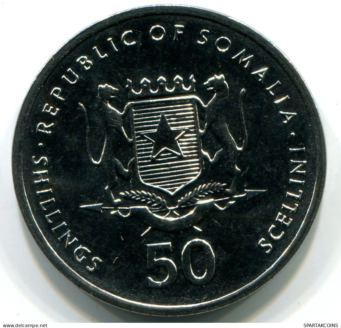 50 SHILLINGS 2002 SOMALIA UNC Münze MANDRILL #W11214.D.A - Somalia