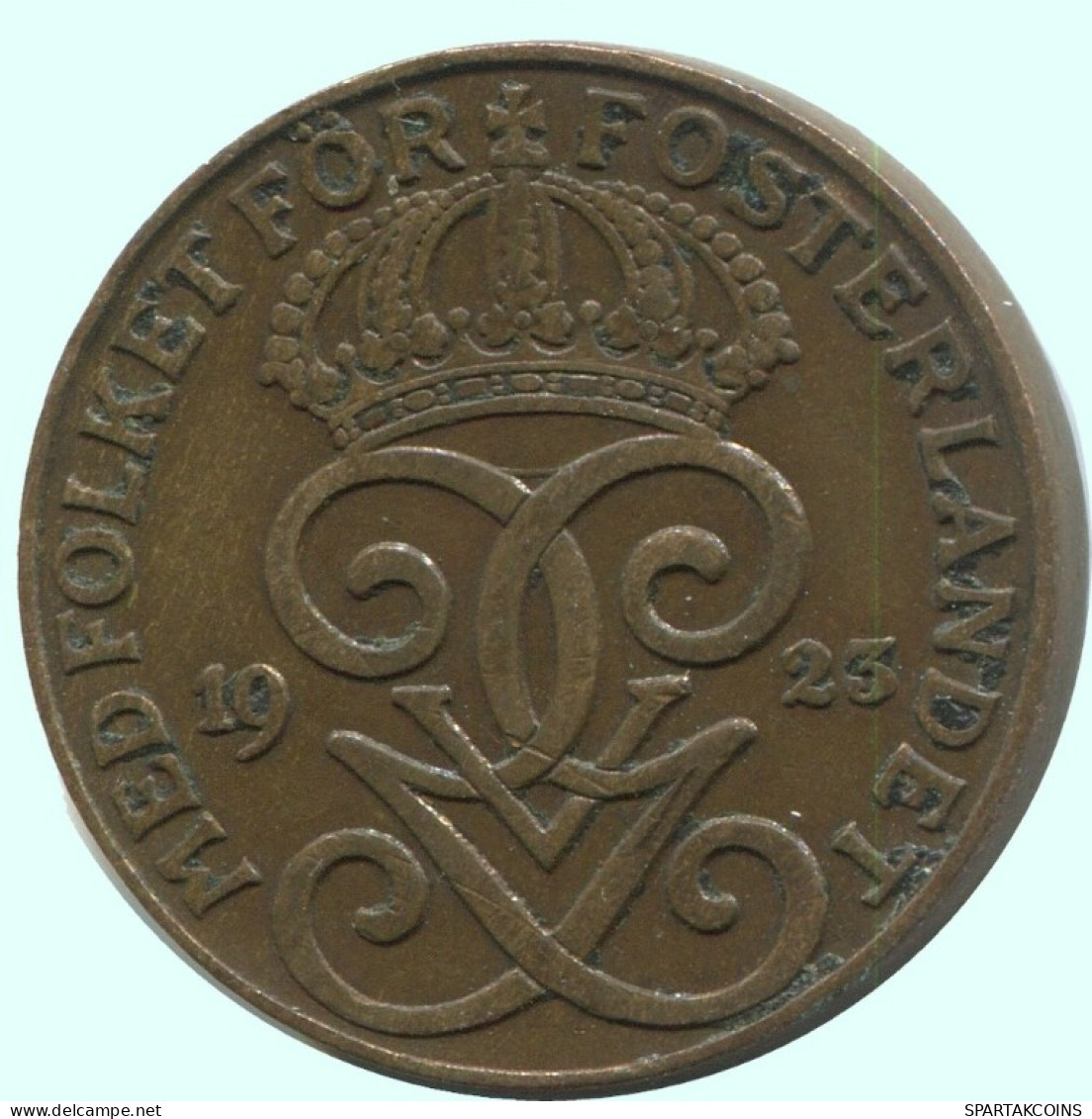 2 ORE 1923 SCHWEDEN SWEDEN Münze #AC786.2.D.A - Sweden
