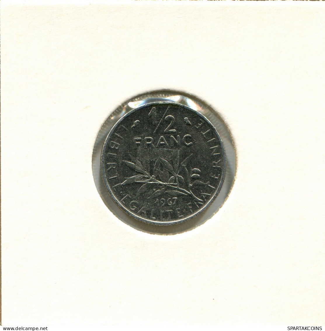 1/2 FRANC 1967 FRANCE Pièce #BB518.F.A - 1/2 Franc