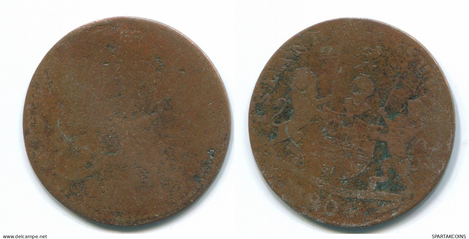 1 KEPING 1804 SUMATRA BRITISH EAST INDIES Copper Colonial Coin #S11738.U.A - India