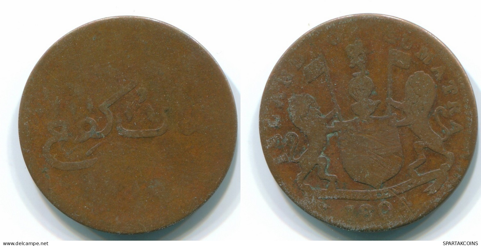 1 KEPING 1804 SUMATRA BRITISH EAST INDIES Copper Koloniale Münze #S11743.D.A - India