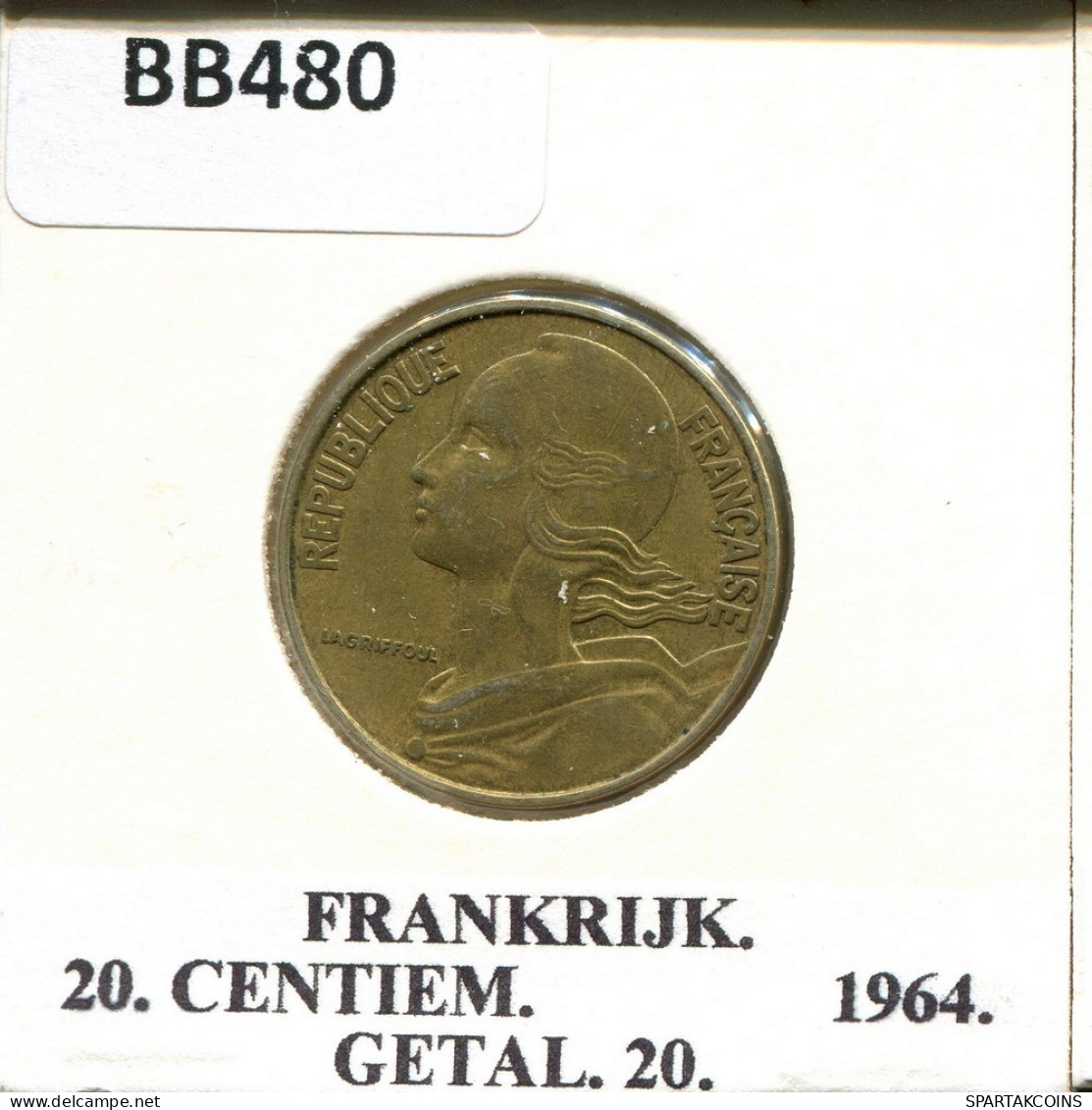 20 CENTIMES 1964 FRANCE Pièce #BB480.F.A - 20 Centimes