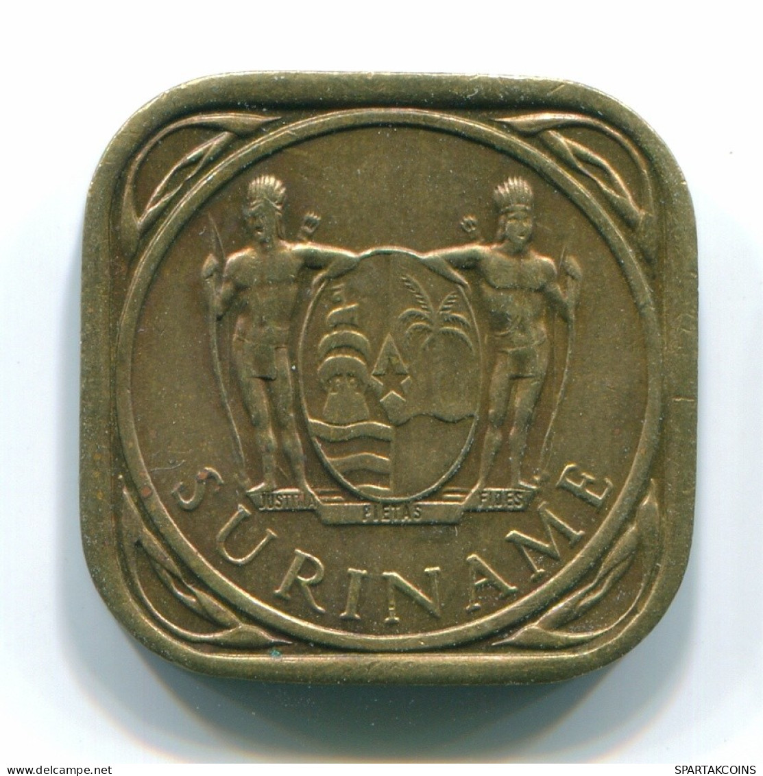 5 CENTS 1971 SURINAM NIEDERLANDE Nickel-Brass Koloniale Münze #S12889.D.A - Surinam 1975 - ...