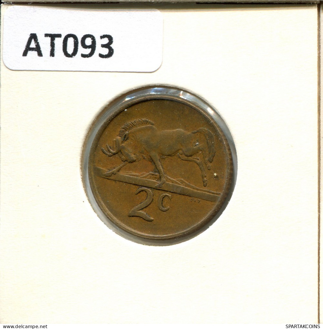 2 CENTS 1982 SOUTH AFRICA Coin #AT093.U.A - South Africa