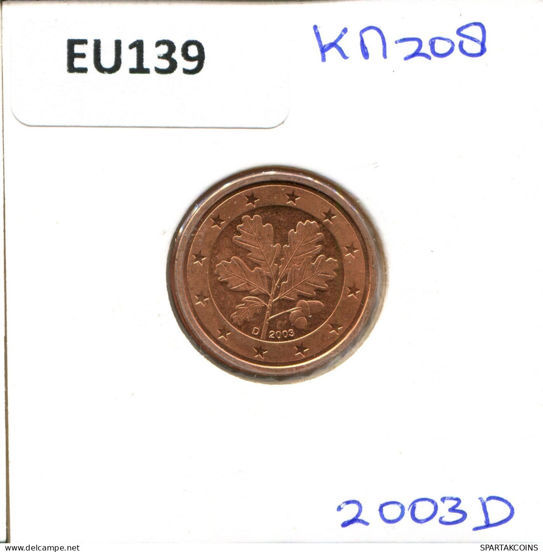 2 EURO CENTS 2003 DEUTSCHLAND Münze GERMANY #EU139.D.A - Deutschland