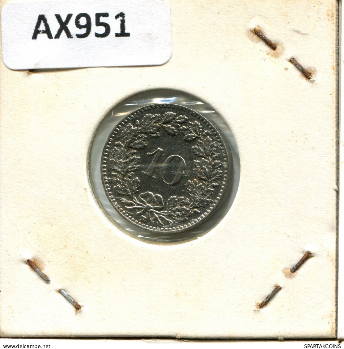 10 RAPPEN 1934 B SWITZERLAND Coin #AX951.3.U.A - Autres & Non Classés