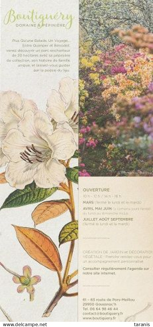 BOUTIGUERY - Domaine Floral, Gouesnac'h - BRETAGNE - MP TBon Etat (voir Scan) - Bladwijzers