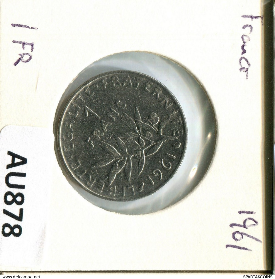 1 FRANC 1961 FRANCE Pièce #AU878.F.A - 1 Franc