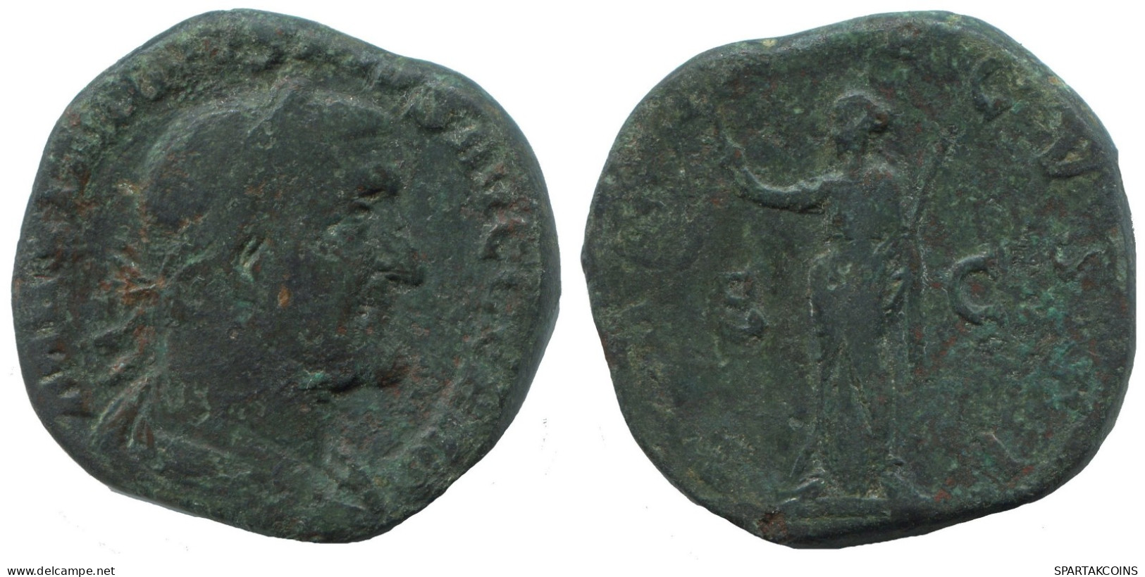 MAXIMIANUS I Rome AD235-238 S-C Pax Standing Left 16.5g/29mm #NNN2066.48.E.A - Province