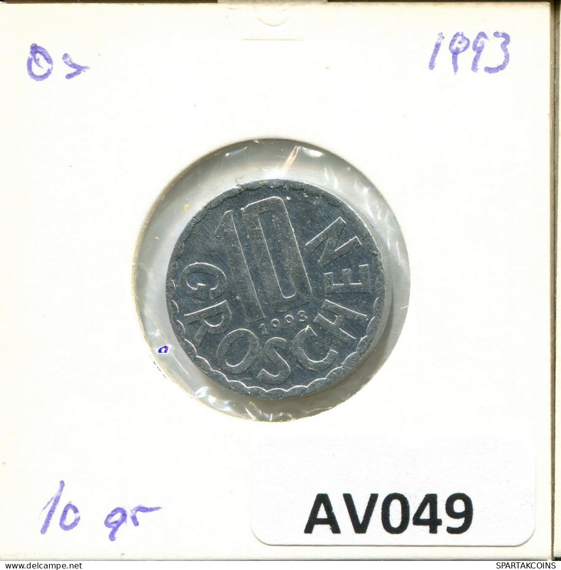 10 GROSCHEN 1993 AUSTRIA Coin #AV049.U.A - Oostenrijk
