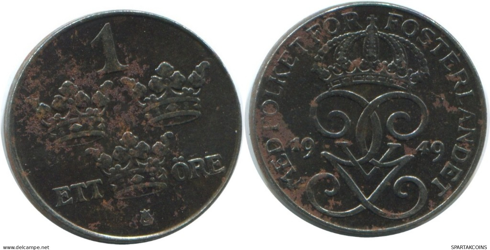 1 ORE 1949 SUECIA SWEDEN Moneda #AD298.2.E.A - Suède