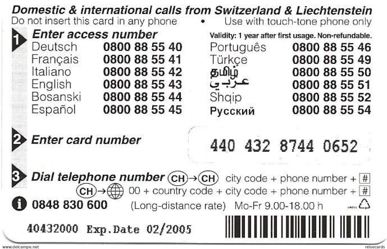 Liechtenstein: TelecomFL - Eagle 02/05 - Liechtenstein