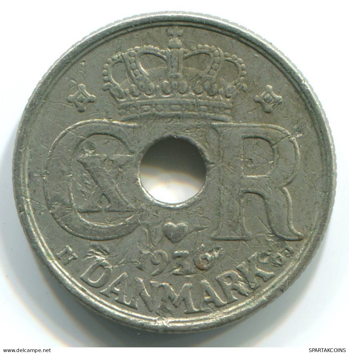 10 ORE 1936 DANEMARK DENMARK Münze #WW1013.D.A - Dänemark