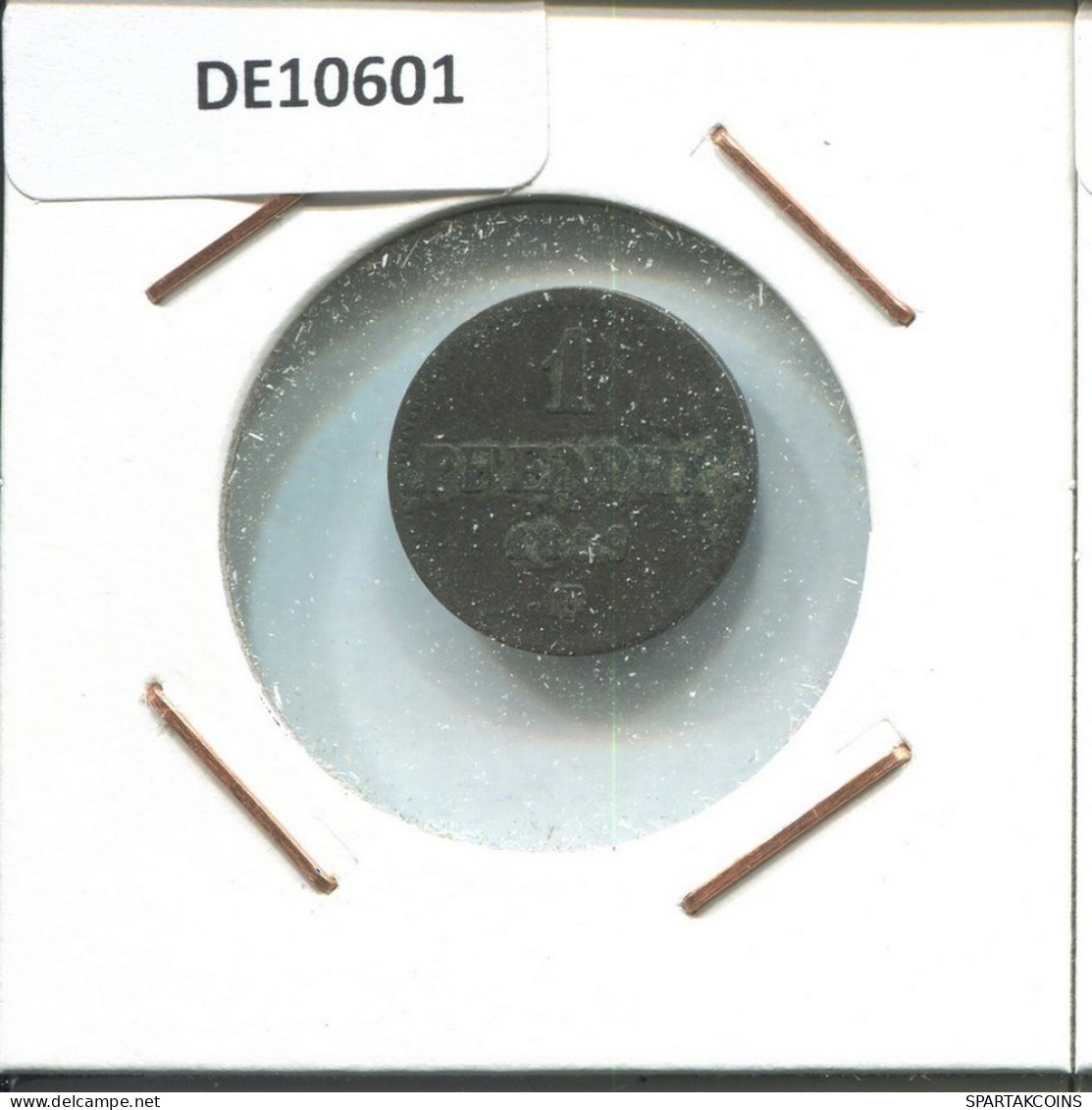 SAXONY 1 PFENNIG 1859 F Mint Stuttgart K.S. S.M. German States #DE10601.16.U.A - Altri & Non Classificati
