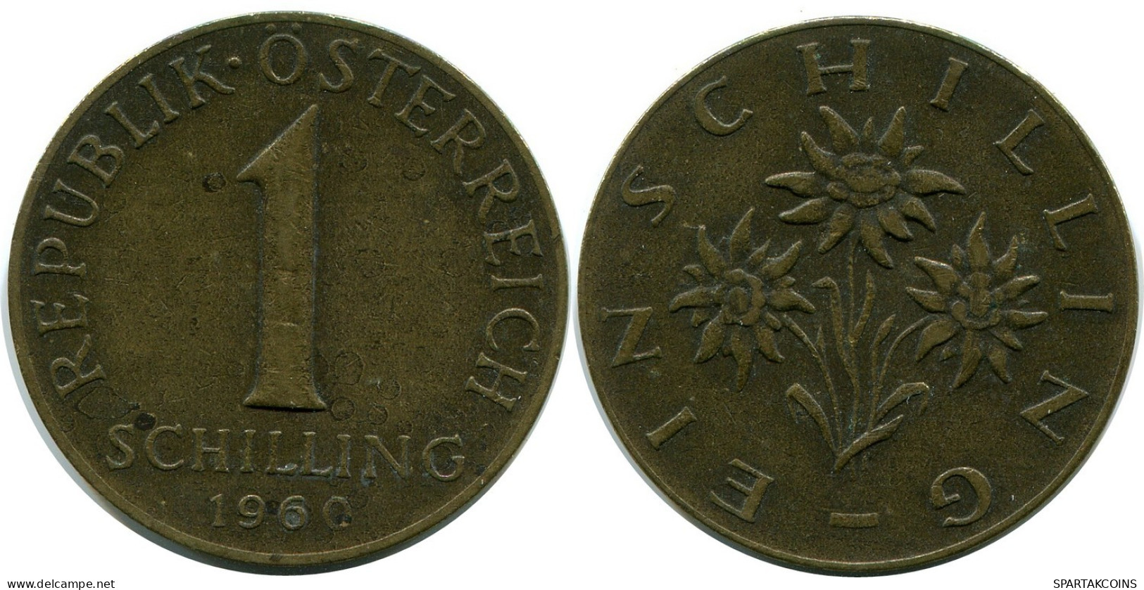 1 SCHILLING 1960 AUSTRIA Moneda #AZ566.E.A - Oesterreich
