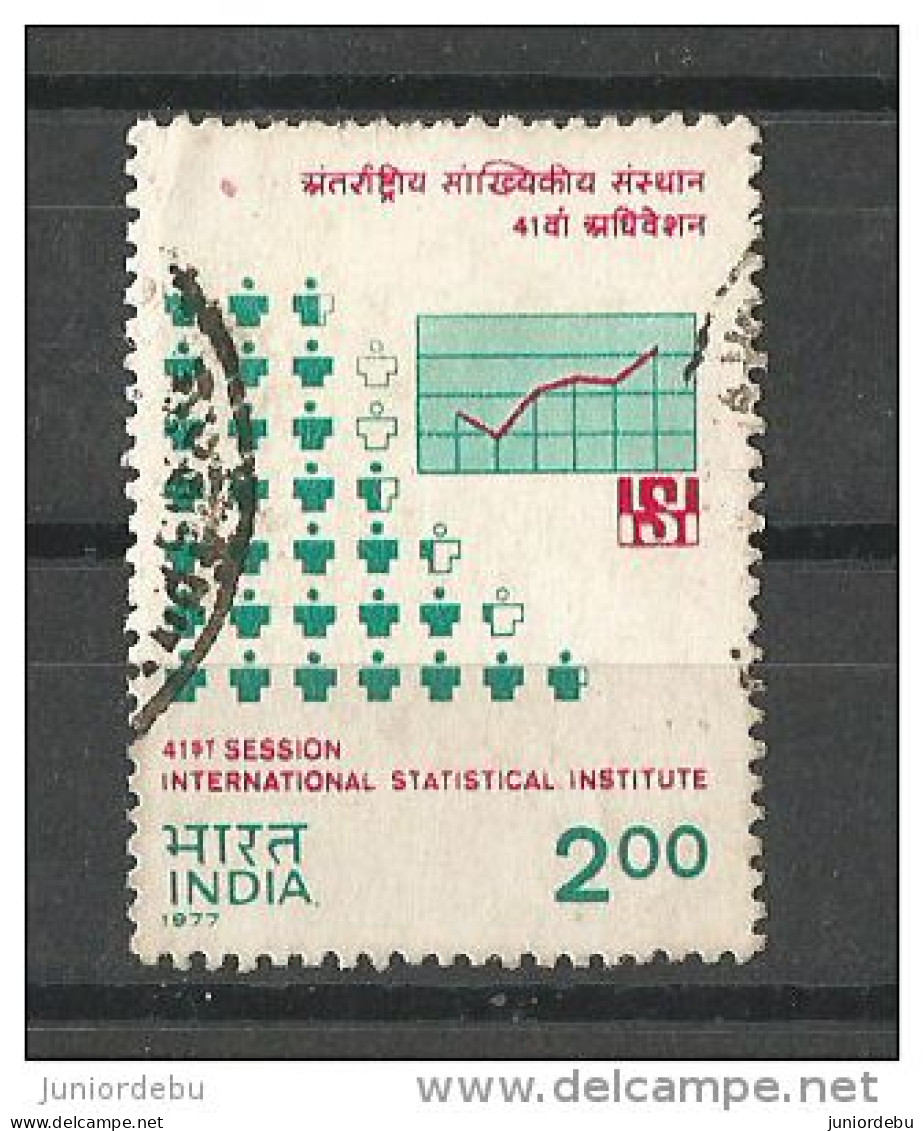 India - 1977  - 41st Session Of International  Statistical Institute, New   Delhi    - USED. ( OL 25/12/2013 ) - Usados