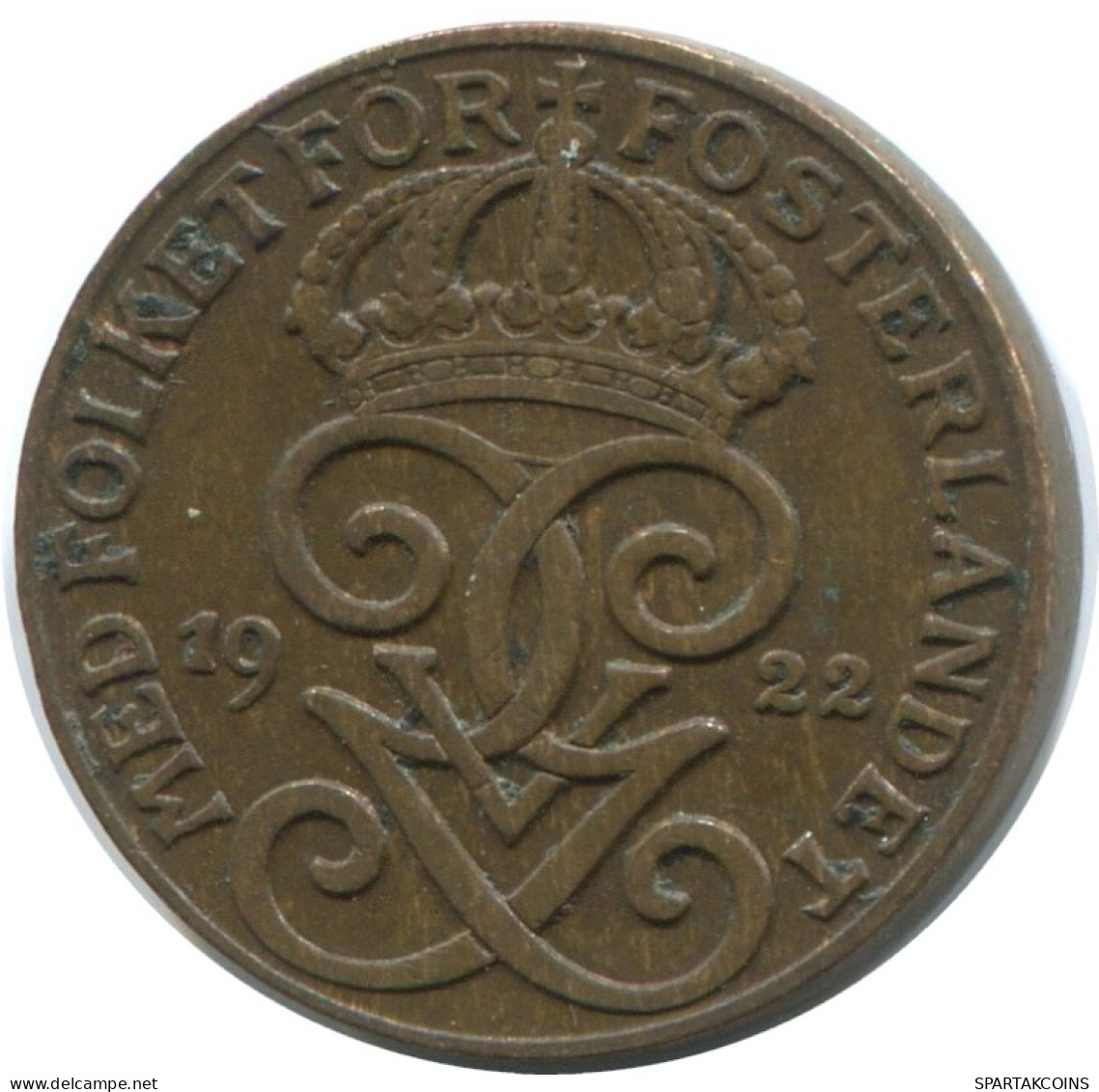 1 ORE 1922 SUECIA SWEDEN Moneda #AD328.2.E.A - Svezia