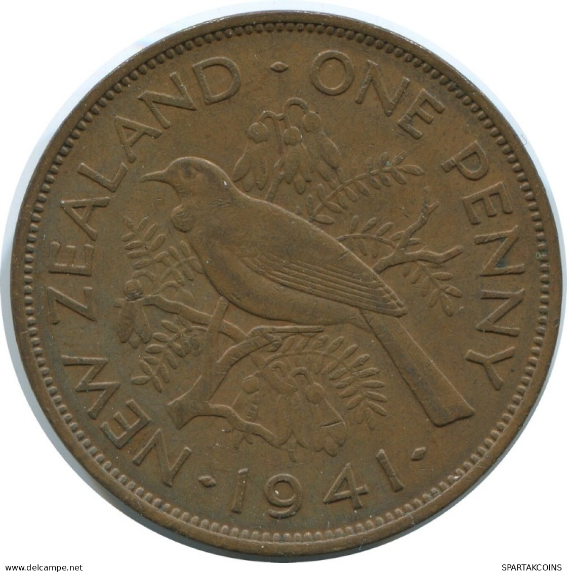 1 PENNI 1941 NEUSEELAND NEW ZEALAND Münze #AE792.16.D.A - Nuova Zelanda