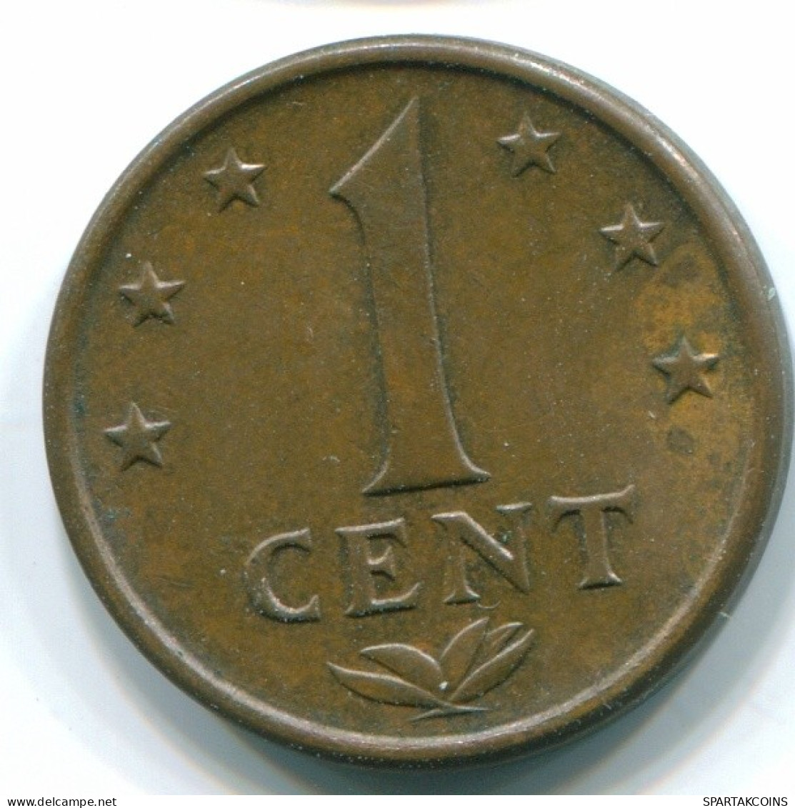 1 CENT 1974 ANTILLAS NEERLANDESAS Bronze Colonial Moneda #S10658.E.A - Nederlandse Antillen