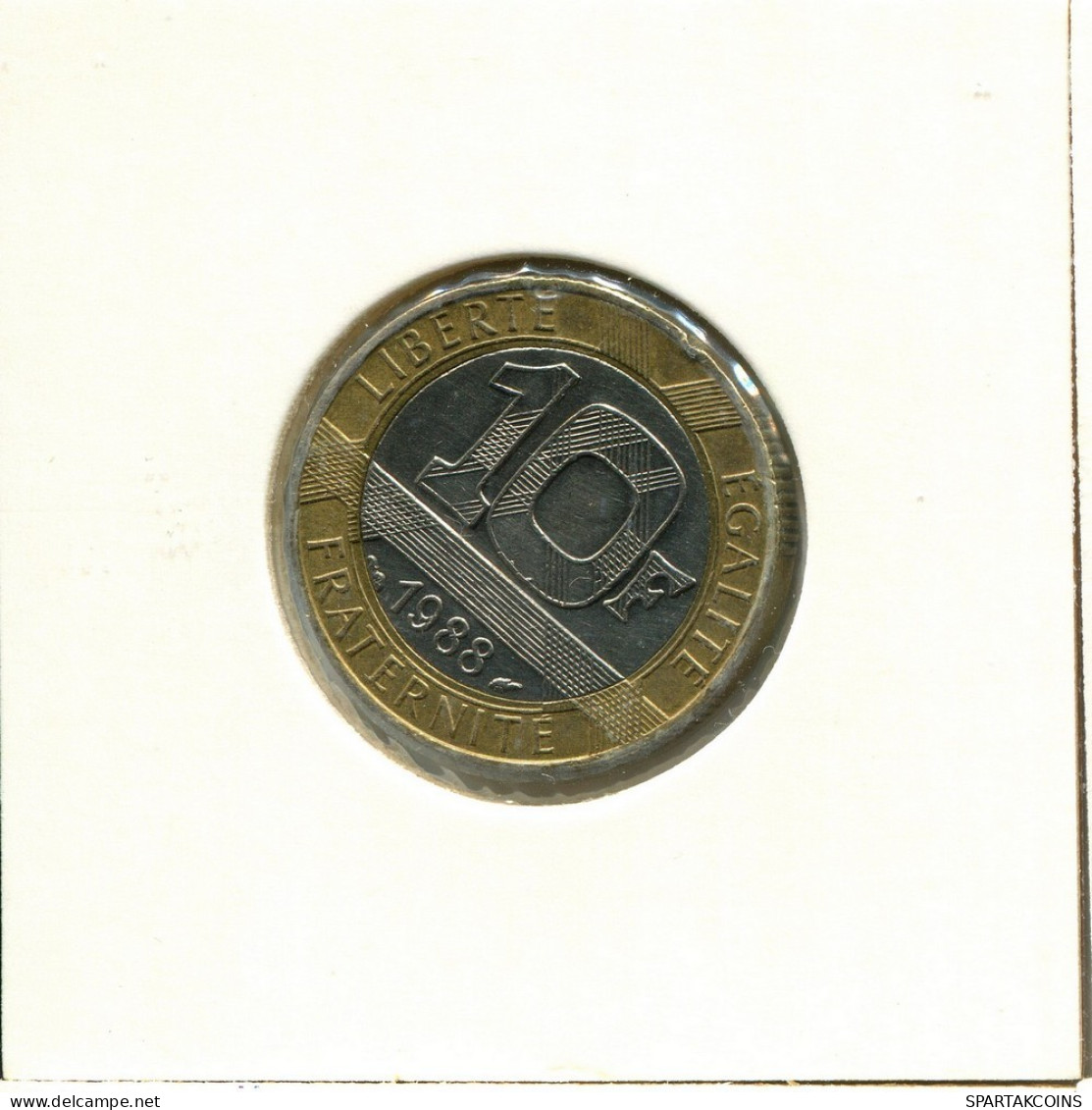 10 FRANCS 1988 FRANCIA FRANCE Moneda BIMETALLIC #BB624.E.A - 10 Francs